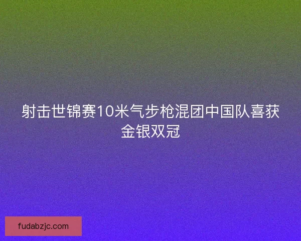 射击世锦赛10米气步枪混团中国队喜获金银双冠